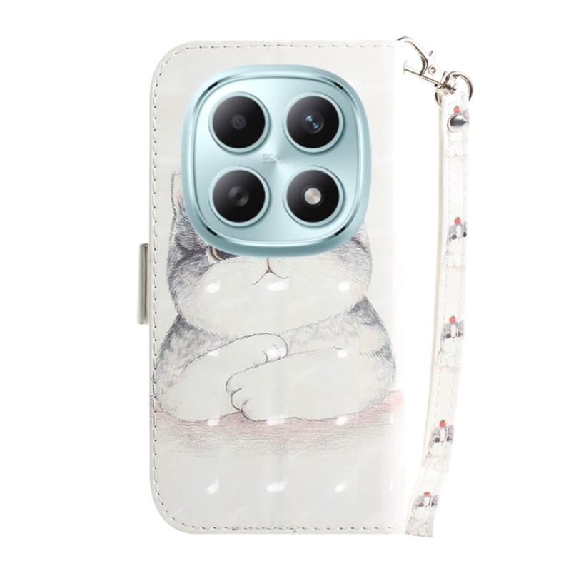 Housse Xiaomi Redmi Note 15 5G / Poco M8 5G Chat Mignon à Lanière