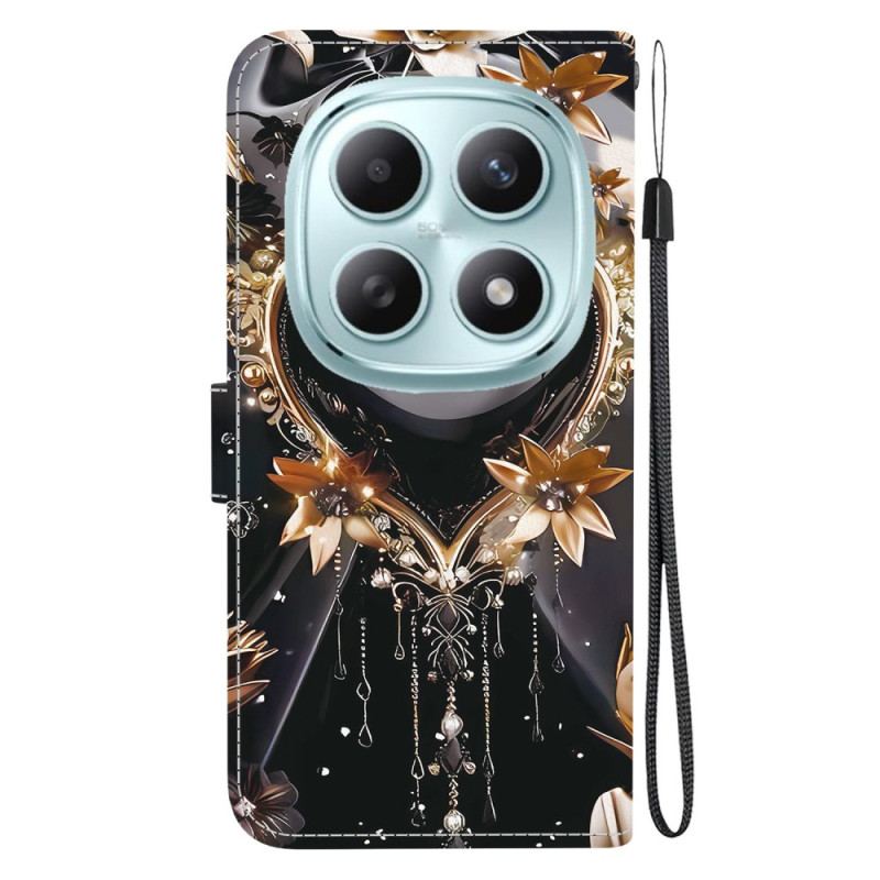 Housse Xiaomi Redmi Note 15 5G / Poco M8 5G Cœur Noir et Or