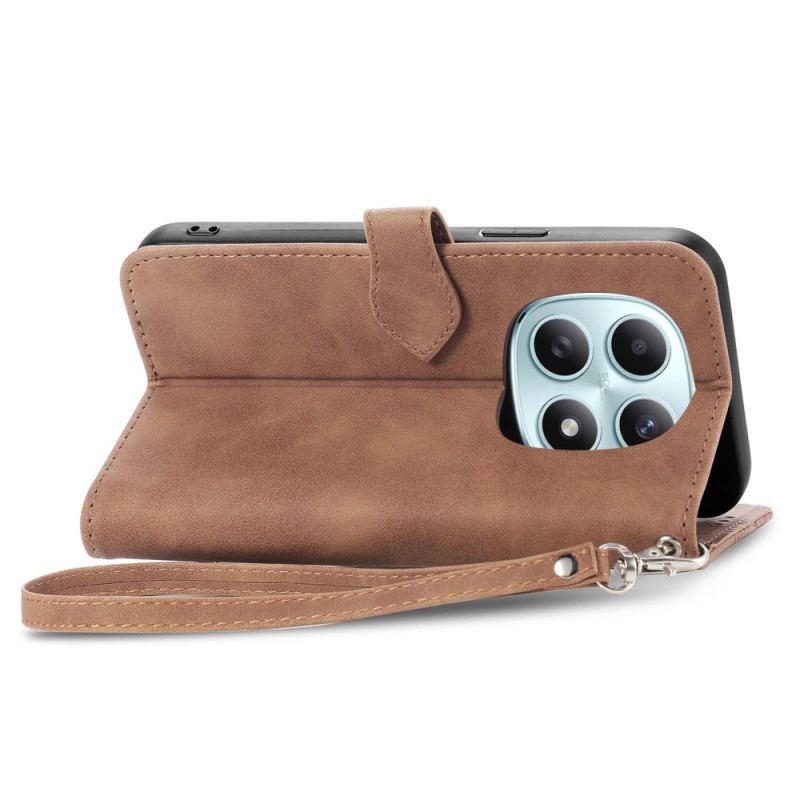 Housse Xiaomi Redmi Note 15 5G / Poco M8 5G Dentelle Florale à Lanière