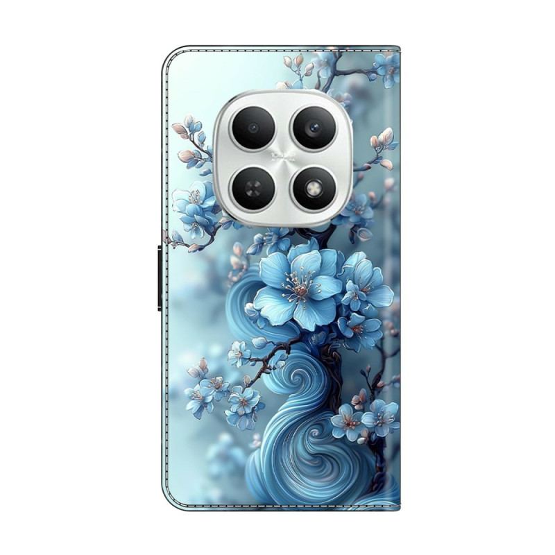 Housse Xiaomi Redmi Note 15 5G / Poco M8 5G Fleur Bleu Glacé