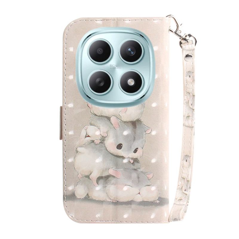 Housse Xiaomi Redmi Note 15 5G / Poco M8 5G Hamsters à Lanière