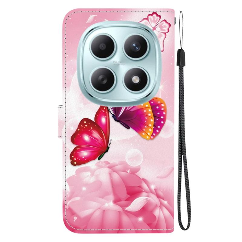 Housse Xiaomi Redmi Note 15 5G / Poco M8 5G Papillons Roses