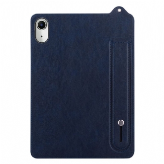 Coque iPad (2025) / 10.9 (2022) Effet Cuir avec Sangle-Support