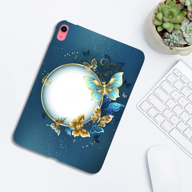 Coque iPad (2025) / 10.9 (2022) Lune et Papillons