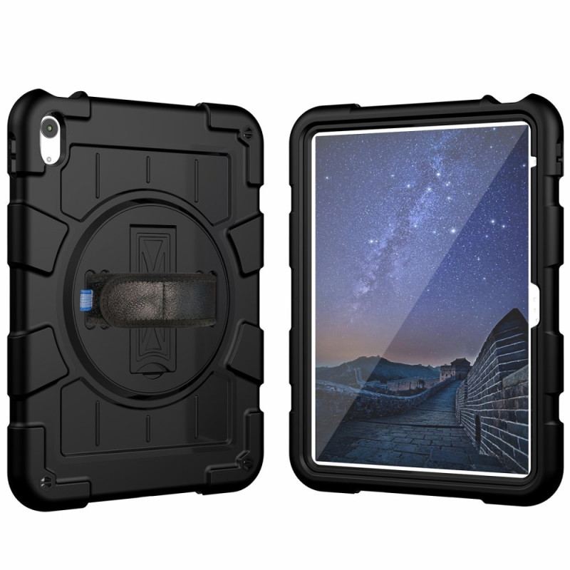 Coque iPad (2025) / 10.9 (2022) Robuste Sangle Rotative et Support