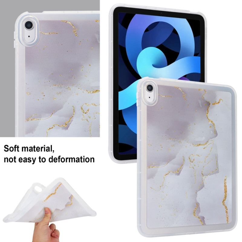 Coque iPad (2025) / 10.9 (2022) Silicone Design Marbre
