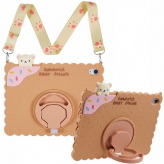 Coque iPad (2025) / 10.9 (2022) Support et Bandoulière Design Biscuit