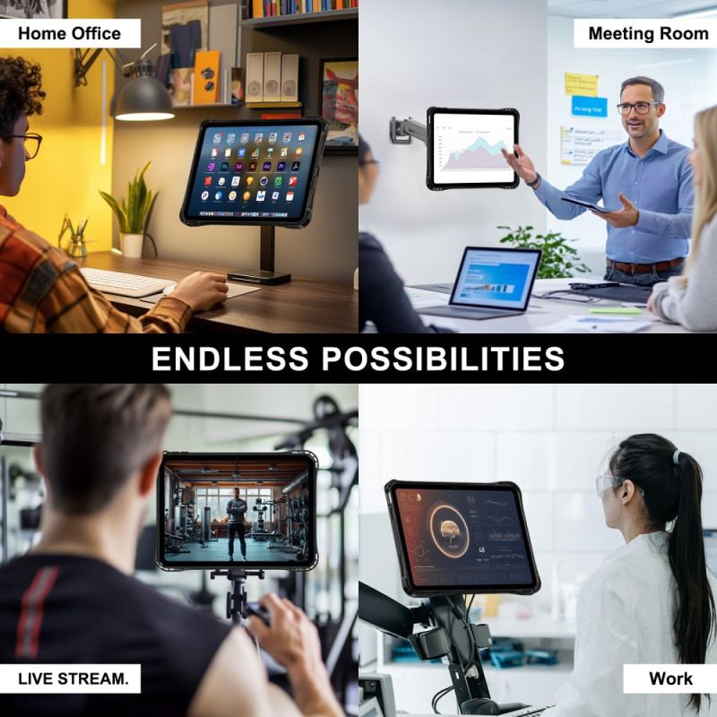 Coque iPad (2025) / 10.9 (2022) Transparente Support Intégré