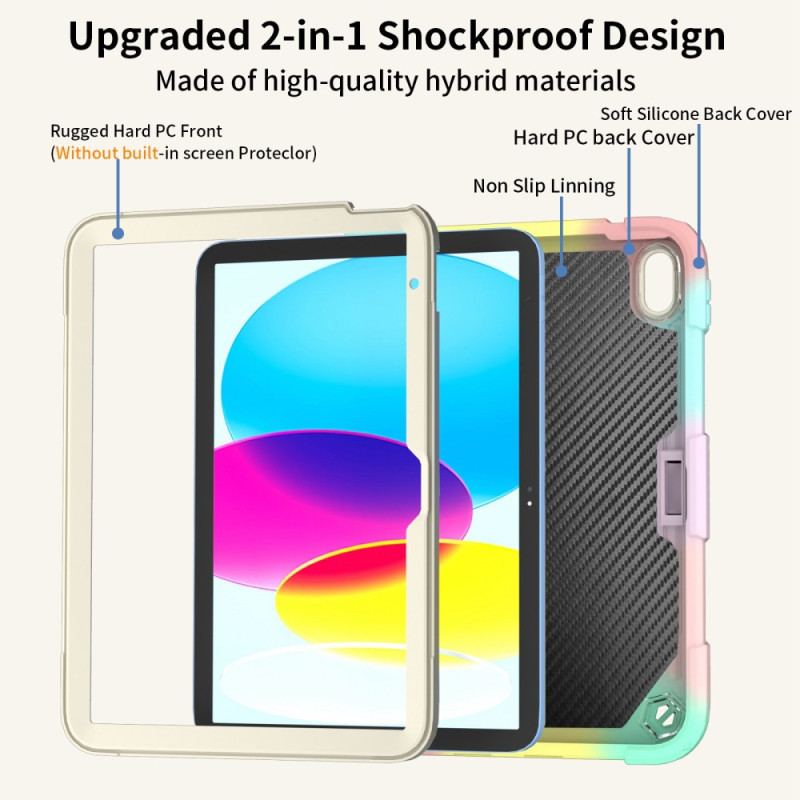 Coque iPad (2025) / 10.9" (2022) Ultra Résistante et Bandoulière Papillon