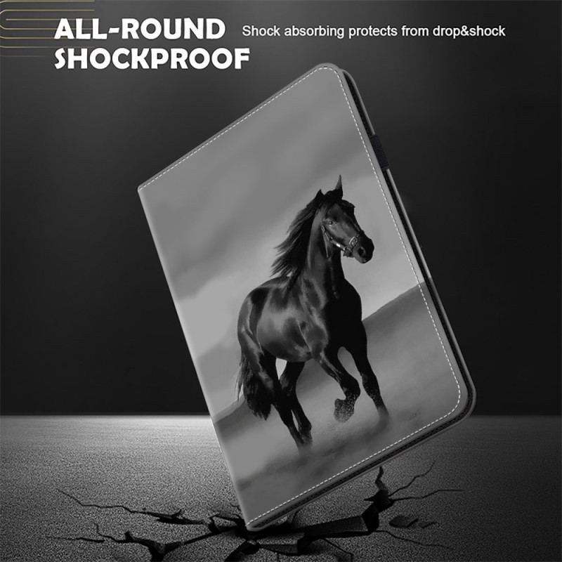 Étui iPad (2025) / 10.9 (2022) Cheval Noir