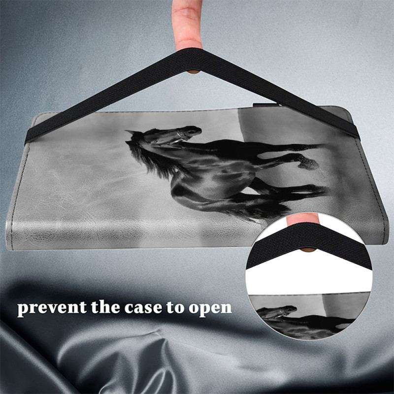 Étui iPad (2025) / 10.9 (2022) Cheval Noir