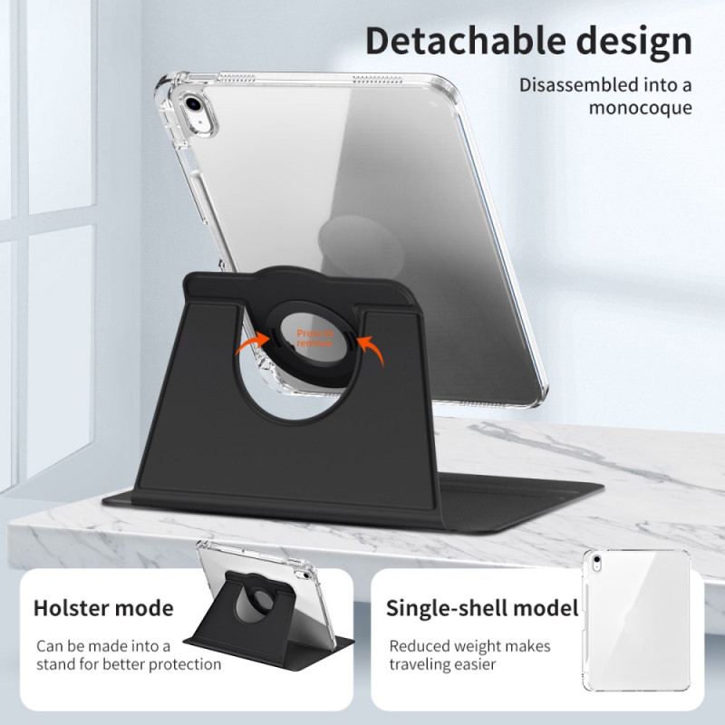 Étui iPad (2025) / 10.9 (2022) Hybride avec Support Rotatif