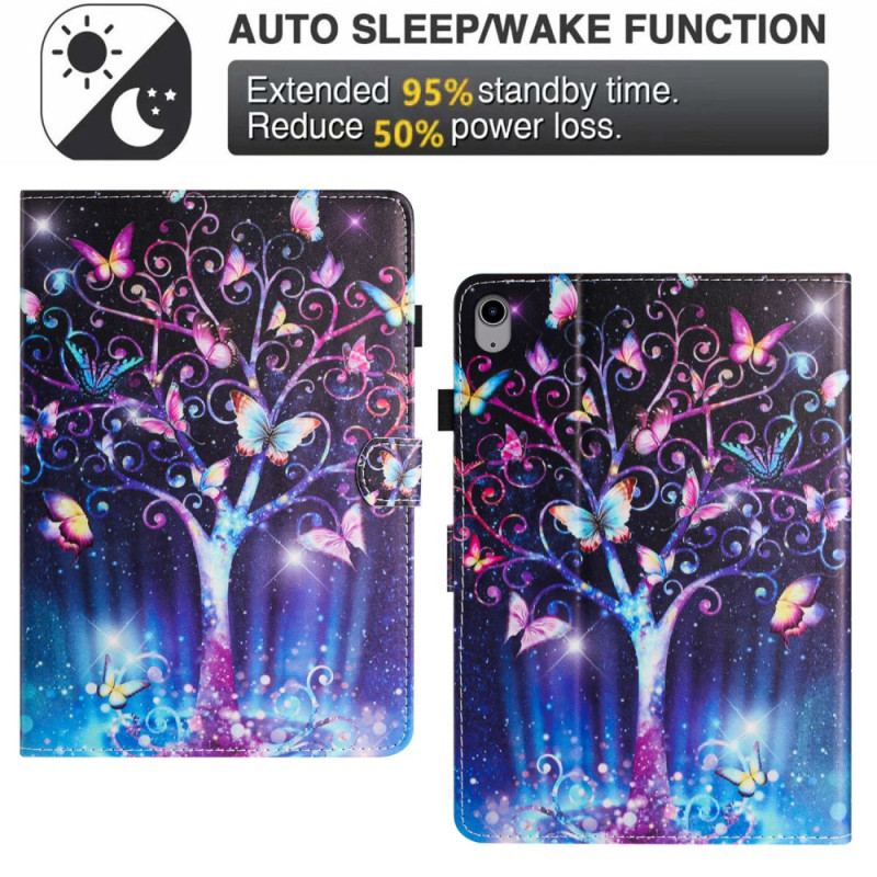 Étui iPad (2025) / 10.9 (2022) Papillons Météore