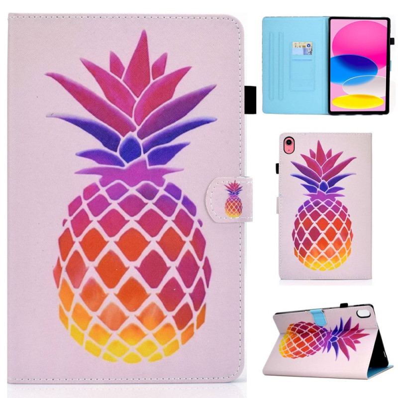 Housse iPad (2025) / 10.9" (2022) Ananas Coloré