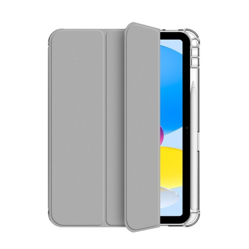 Smart Case iPad (2025) / 10.9" (2022) Dos Transparent Porte-Stylet