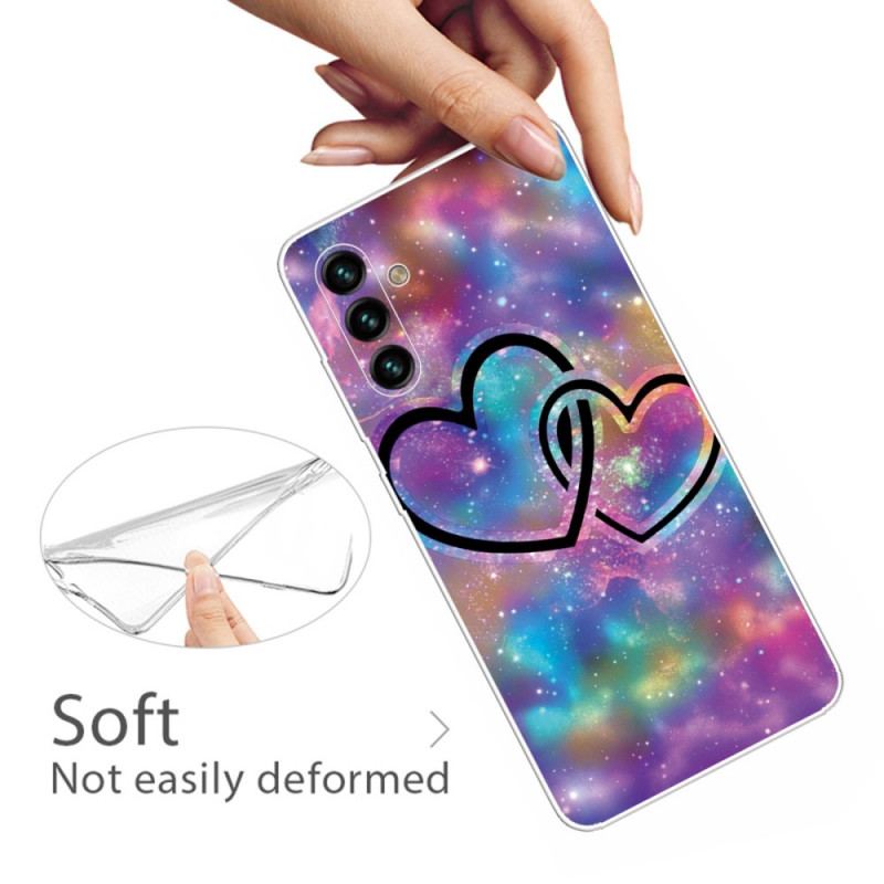 Coque Samsung Galaxy A13 5G / A04S Coeurs Enchaînés