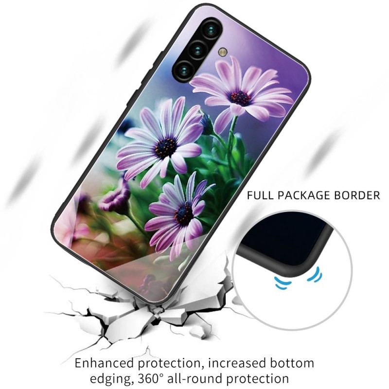 Coque Samsung Galaxy A13 5G / A04s Verre Trempé Fleurs
