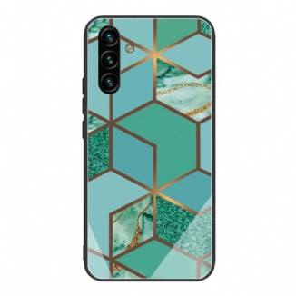 Coque Samsung Galaxy A13 5G / A04s Verre Trempé Marbre Géométrie
