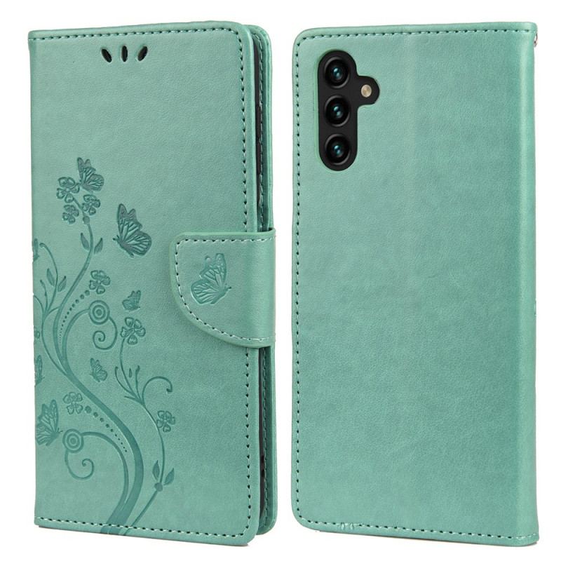 Housse Samsung Galaxy A13 5G / A04s Papillons et Fleurs