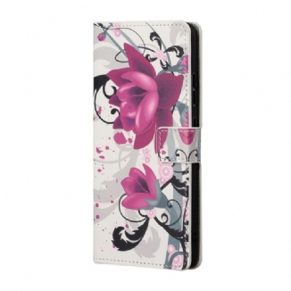 Housse Samsung Galaxy A13 5G Tropical Flowers