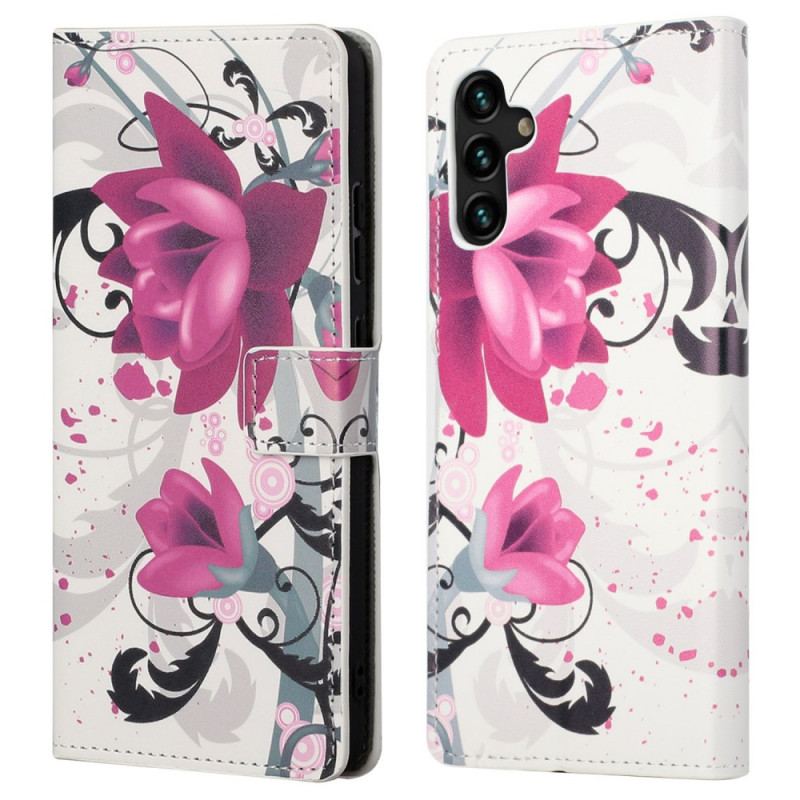 Housse Samsung Galaxy A13 5G Tropical Flowers