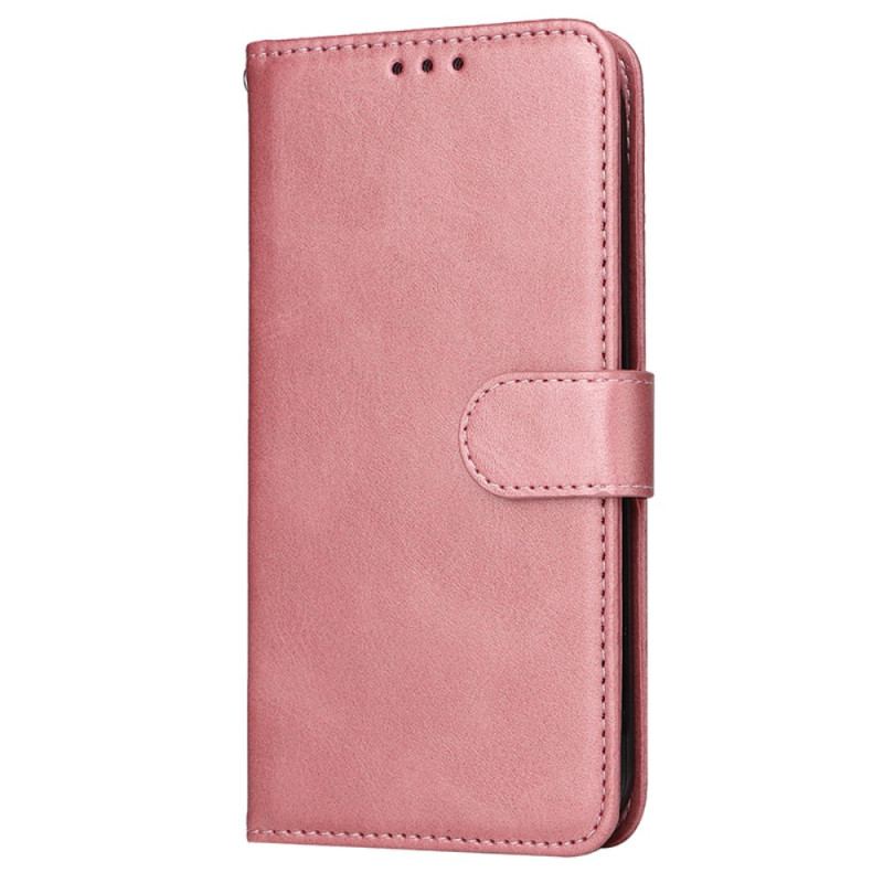 Housse Oppo Reno 12 5G Simili Cuir Uni à Lanière