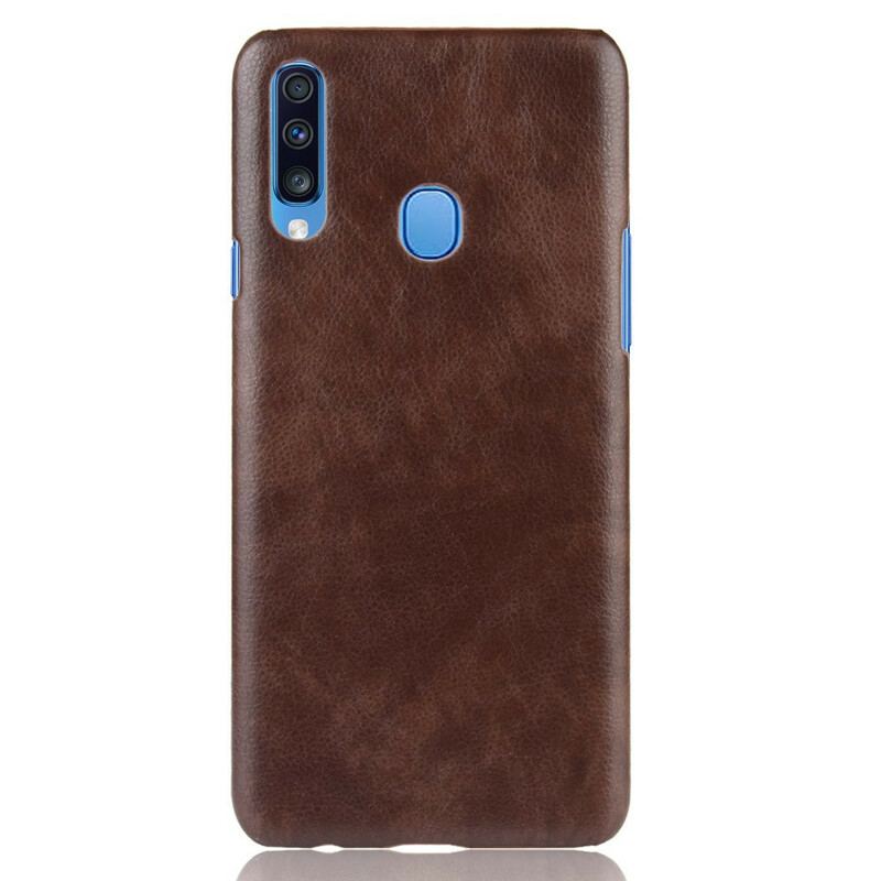 Coque Samsung Galaxy A20s Effet Cuir Litchi