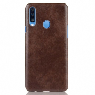 Coque Samsung Galaxy A20s Effet Cuir Litchi