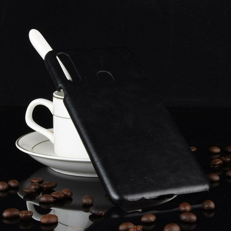 Coque Samsung Galaxy A20s Effet Cuir Litchi