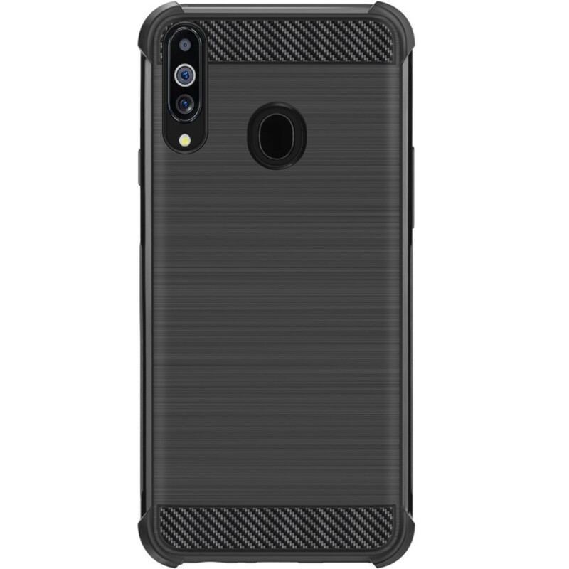 Coque Samsung Galaxy A20s IMAK Vega Series Fibre Carbone Brossée