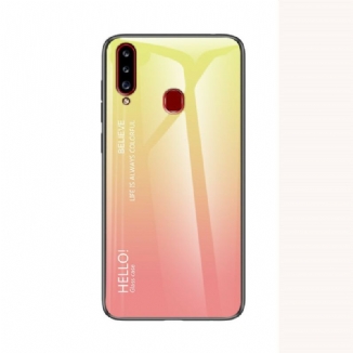 Coque Samsung Galaxy A20s Verre Trempé Hello