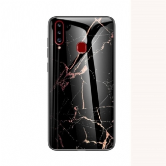 Coque Samsung Galaxy A20s Verre Trempé Marbre