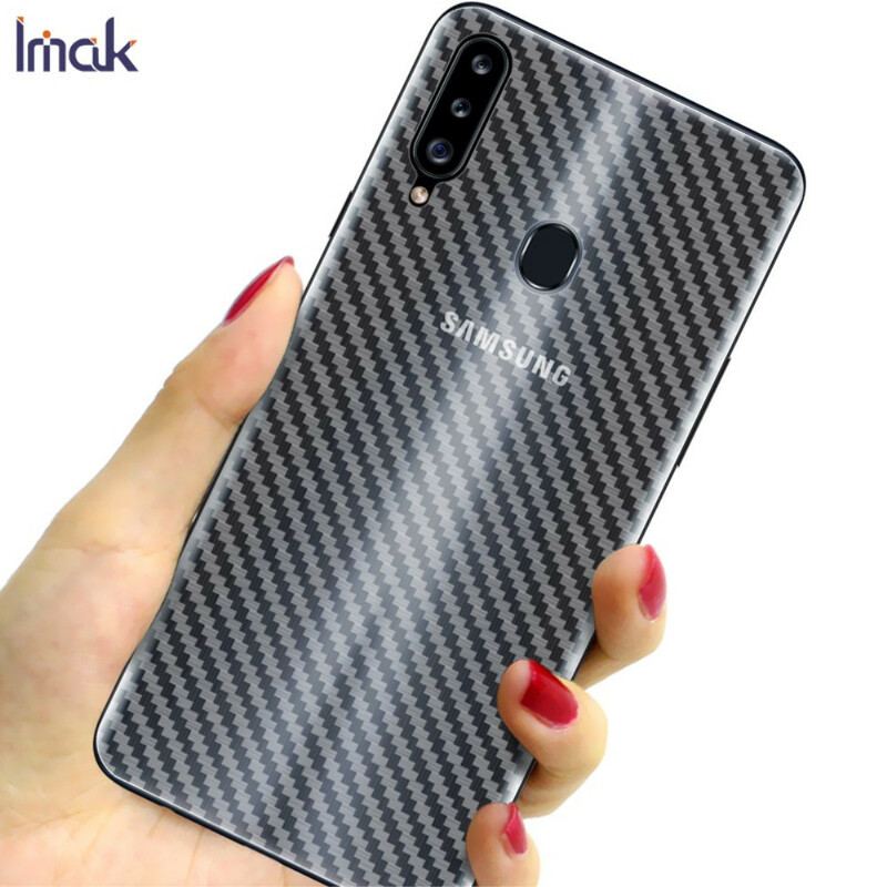 Film de Protection Arrière pour Samsung Galaxy A20s Style Carbone IMAK