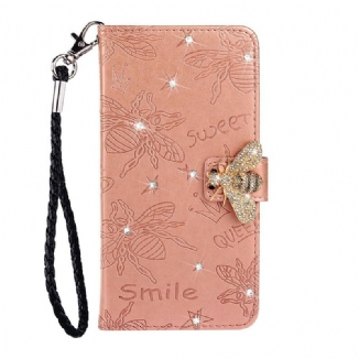 Housse Samsung Galaxy A20s Smile Breloque d'Abeille