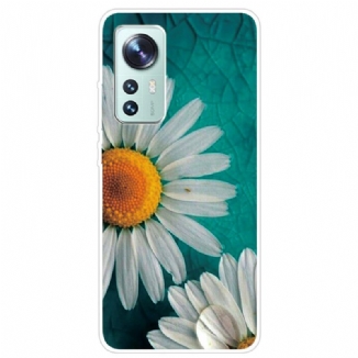 Coque Xiaomi 12 Pro Silicone Florale