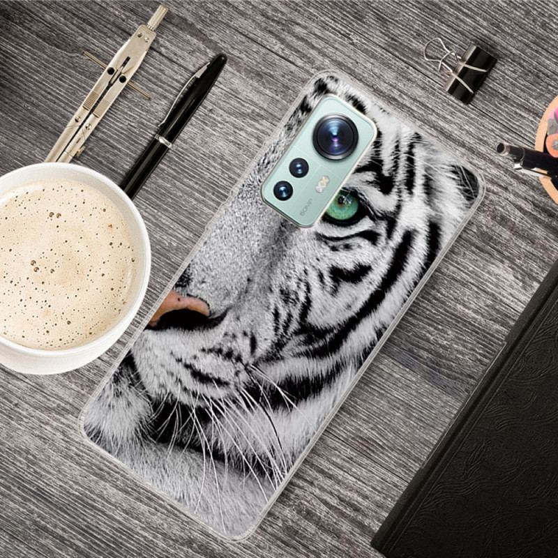 Coque Xiaomi 12 Pro Tigre Blanc