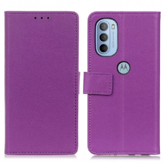 Housse Moto G41 / G31 Effet Cuir Simple