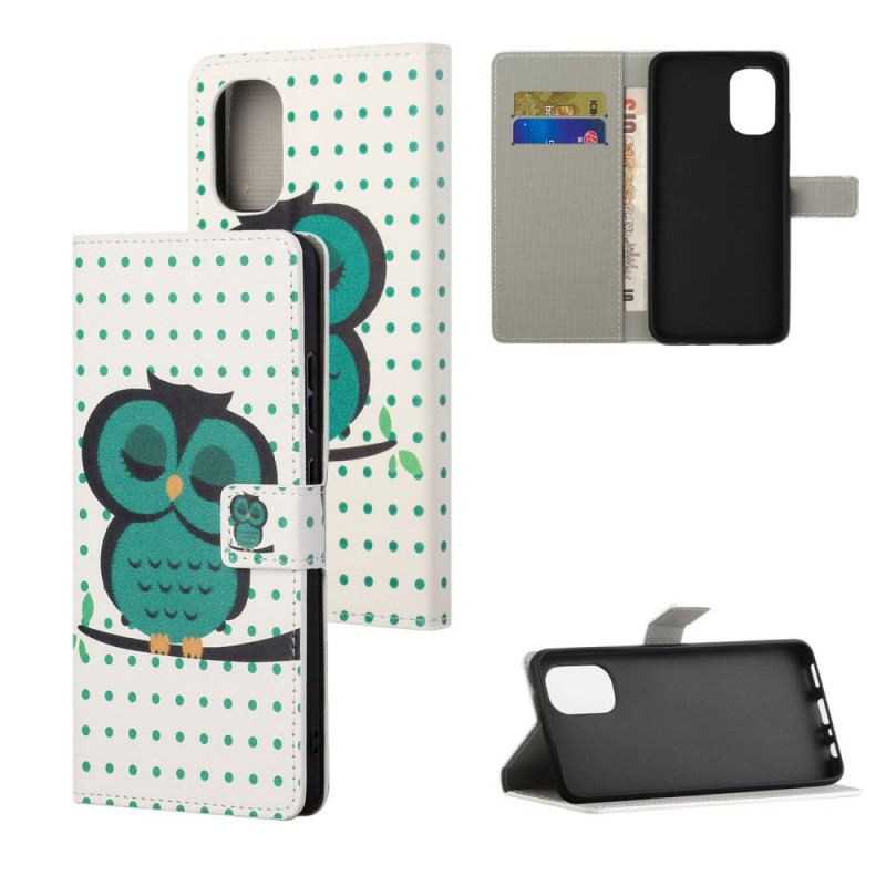 Housse Moto G41 / G31 Hibou Endormi
