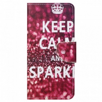 Housse Moto G41 / G31 Keep Calm and Sparkle