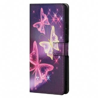 Housse Moto G41 / G31 Papillons et Fleurs
