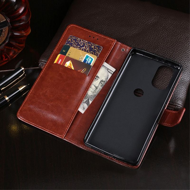Housse Moto G41 / G31 Simili Cuir IDEWEI
