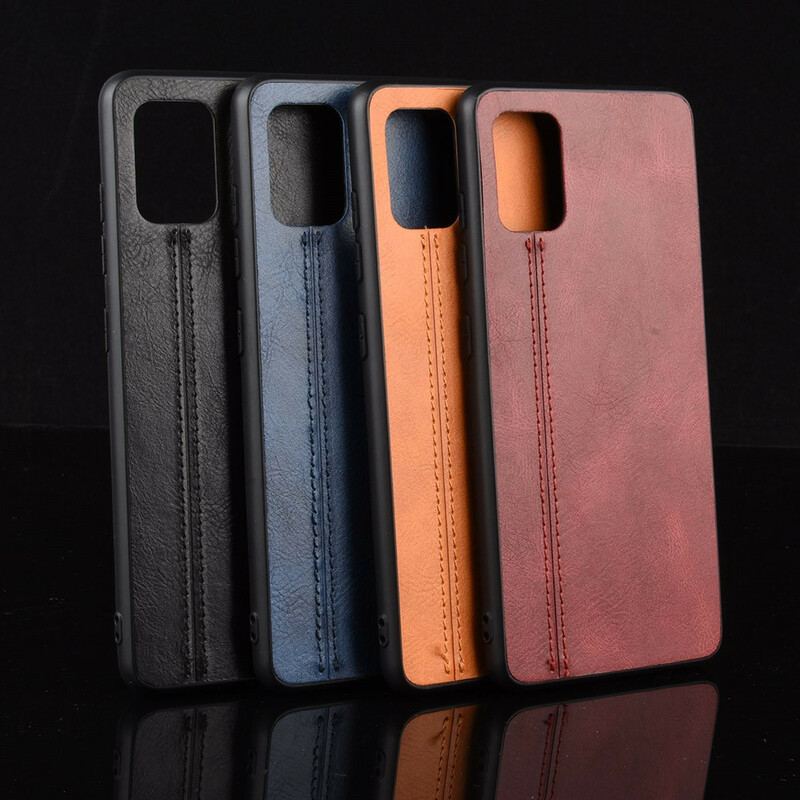 Coque Samsung Galaxy A51 Effet Cuir Couture