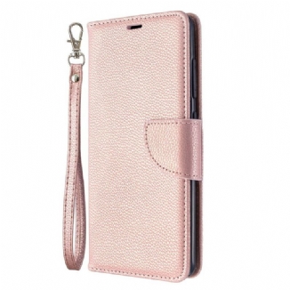 Housse Samsung Galaxy A51 Litchi Rabat Oblique
