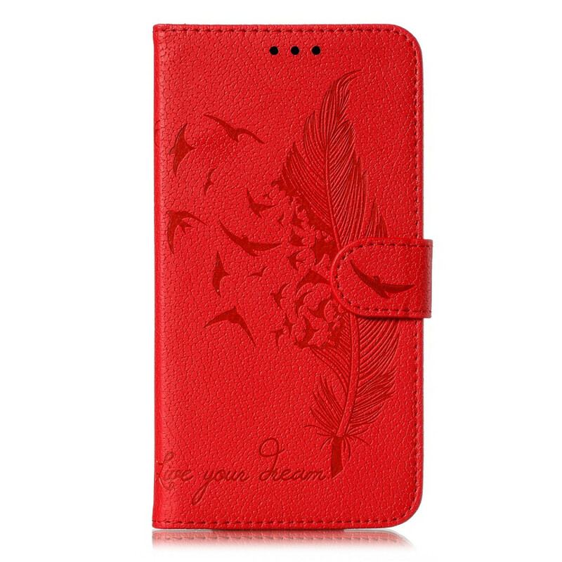 Housse Samsung Galaxy A51 Simili Cuir Live Your Dream