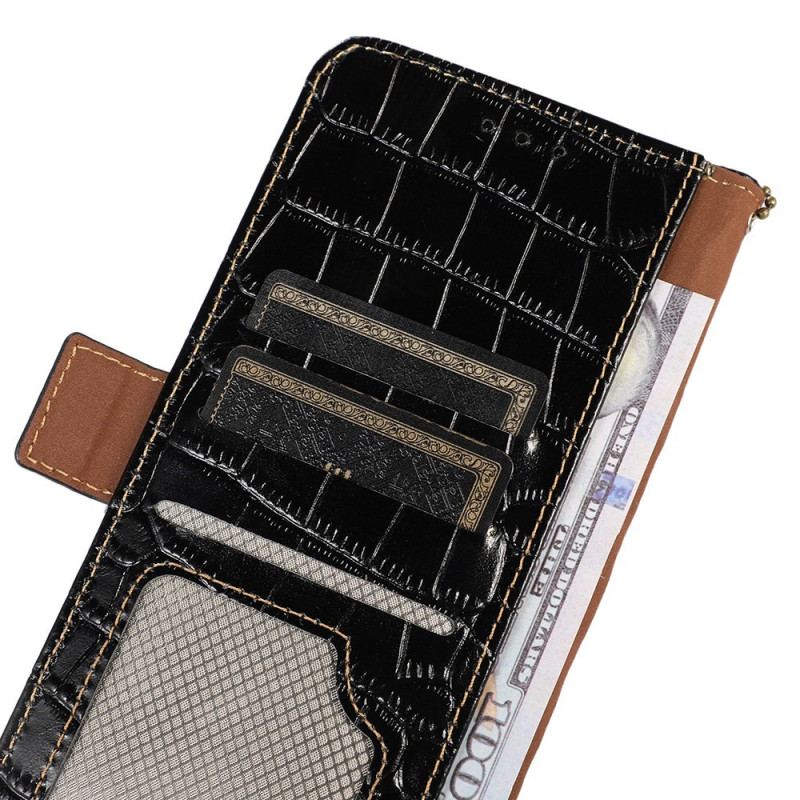 Housse Google Pixel 7A Style Crocodile RFID