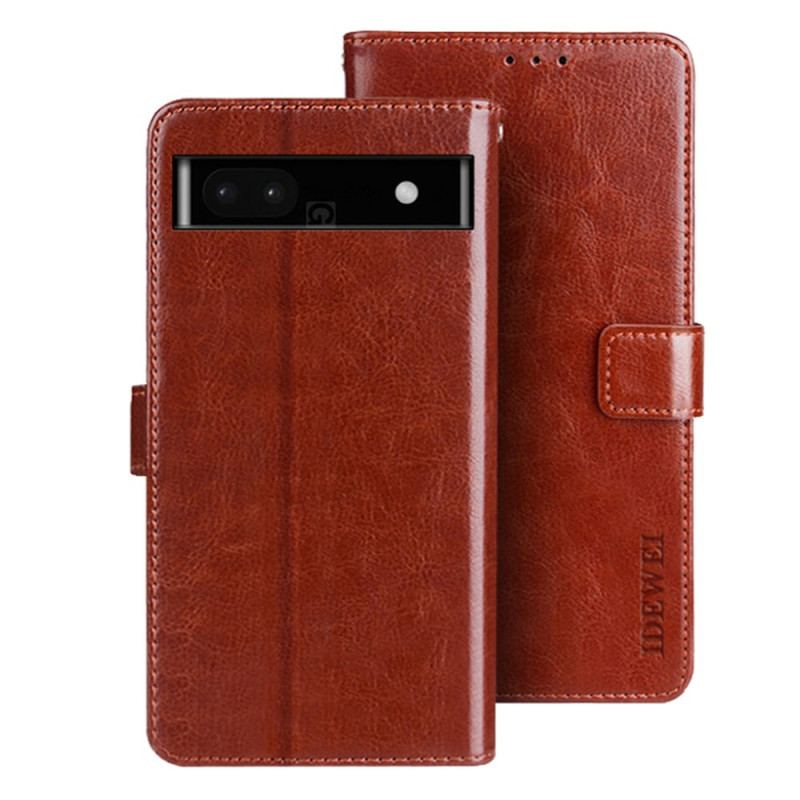 Housse iGoogle Pixel 7A Simili Cuir IDEWEI