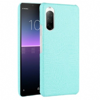 Coque Sony Xperia 10 II Effet Peau de Crocodile