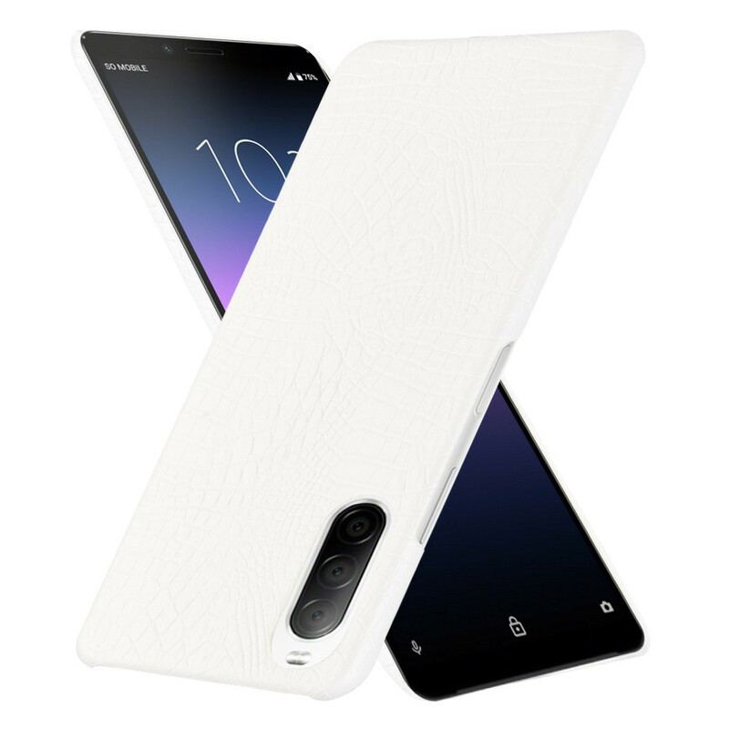 Coque Sony Xperia 10 II Effet Peau de Crocodile