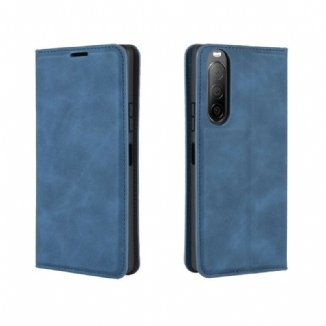 Flip Cover Sony Xperia 10 II Effet Cuir Douceur