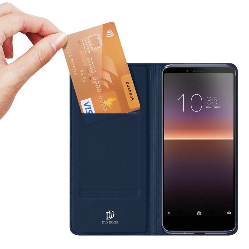 Flip Cover Sony Xperia 10 II Skin Pro DUX DUCIS